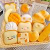 Kawaii Langsam-Rückprall Toastbrot Quetschspielzeug - Niedliches Weiches Dekompressions-Fidget zur Stressbewältigung