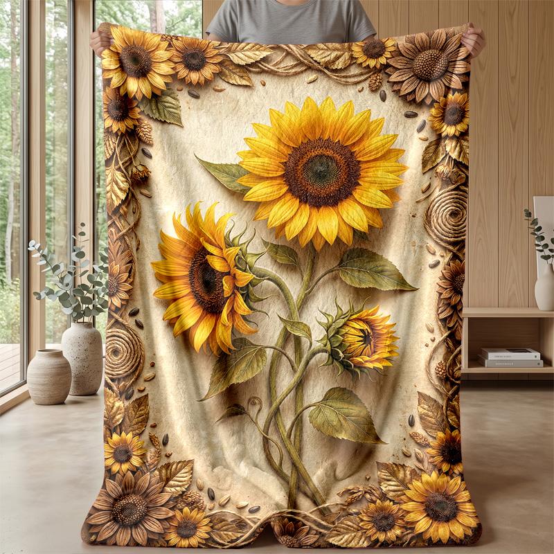 Starry Night Butterflies Theme Blanket Lightweight Warm Flannel Blanket Decorative Throw Blanket for Home Decoration