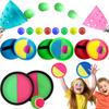 Giocattoli Sportivi per Bambini Lancio e Presa Palla Palle Appiccicose Giocattolo Estivo da Spiaggia all'Aperto Gioco Multigiocatore Interazione Genitore-figlio Regali