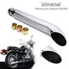 Universal Motorcycle Exhaust Muffler Retro Vintage Classic Electroplating Escap Moto for cg125 sr400 cb500 vt500 CM300 500 Cafe