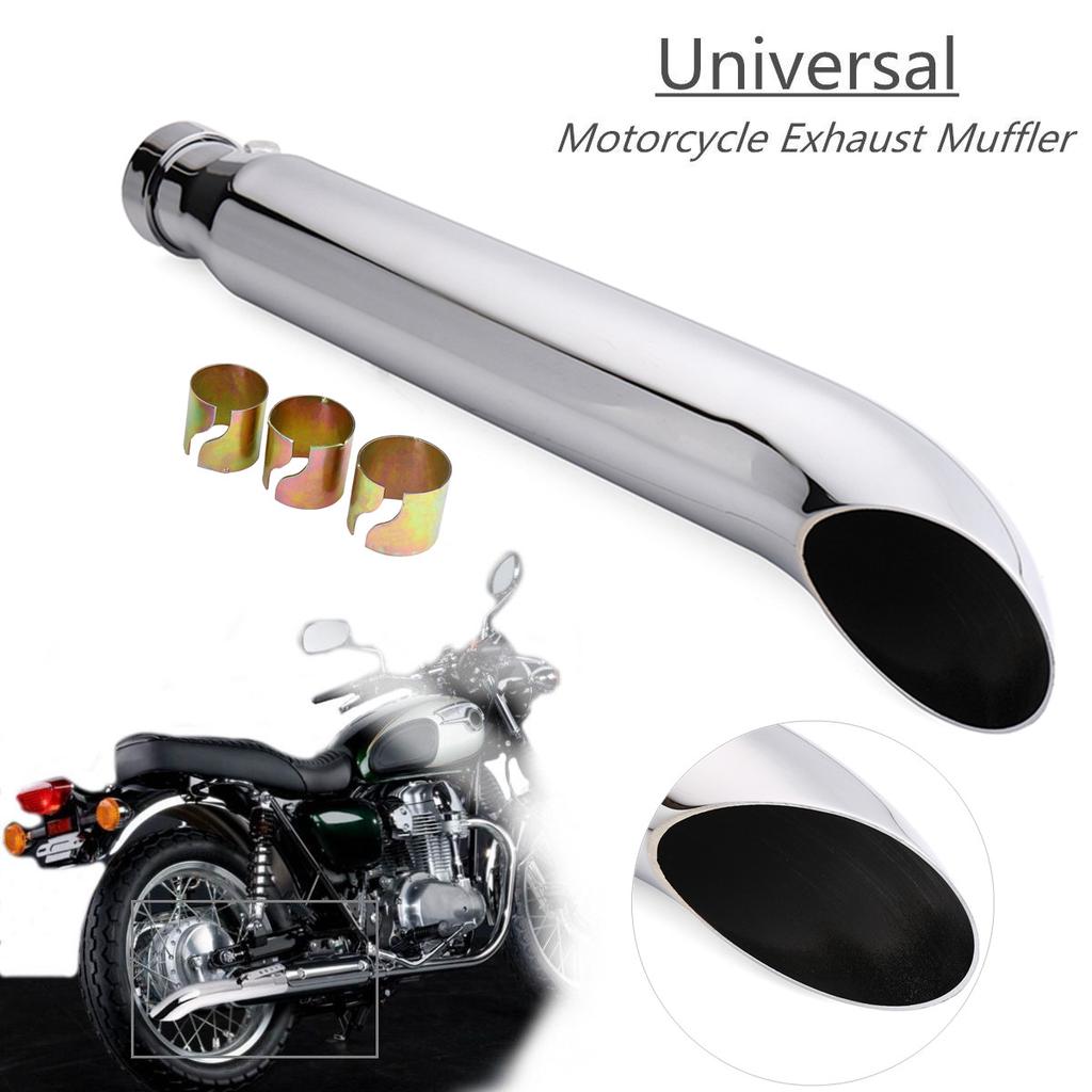 Universal Motorcycle Exhaust Muffler Retro Vintage Classic Electroplating Escap Moto for cg125 sr400 cb500 vt500 CM300 500 Cafe