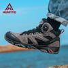 HUMTTO Waterproof Hiking Shoes Leather Trekking Boots Outdoor Sneakers for Men Camping Hunting Mens Tactical Ankle Boots