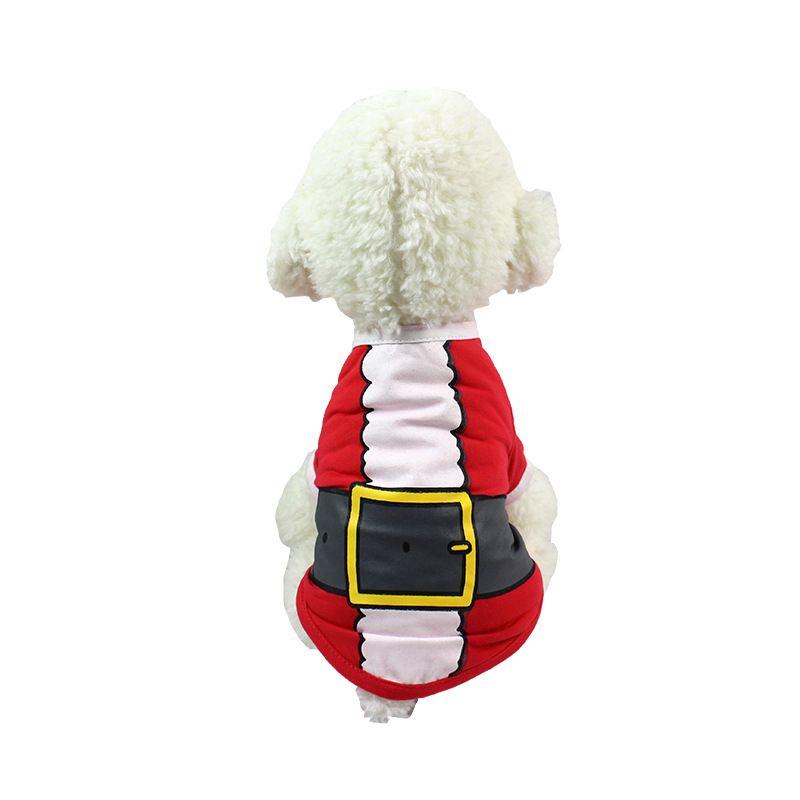 Festive Christmas Pet Clothes Dog Santa Sweater Shirt For Stylish Puppies And Cats