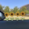 6 buc decorațiuni auto drăguțe cu floarea-soarelui, pentru bordul mașinii