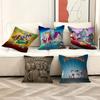 Cartoon F-Futuramas Maple Design Cushion Cover Happy Autumn Harvest Decor Holiday Decorati Pillow Cover