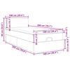 Ottoman Bed with Mattress Dark Blue 100 X 200 Cm Velvet