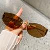 Geometric Cat Eye Sunglasses With Metal Frame Uv400 Sun Protection For Fashionable Women