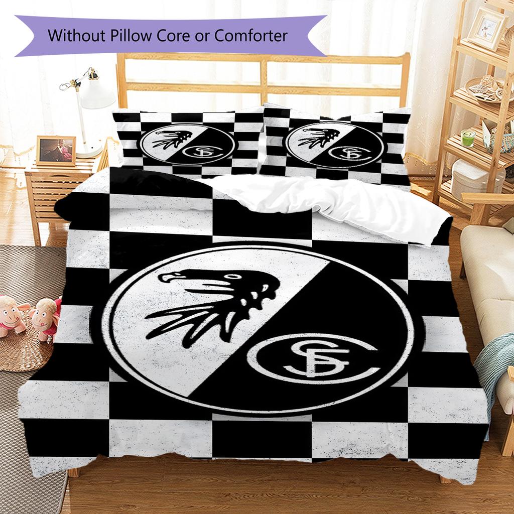 Freiburg e Pattern Bedding Quilt Set Quilt Cover Pillowcase Home Decoration Birthday Gift (1 * duvet cover + 2 * pillowcase, without core)