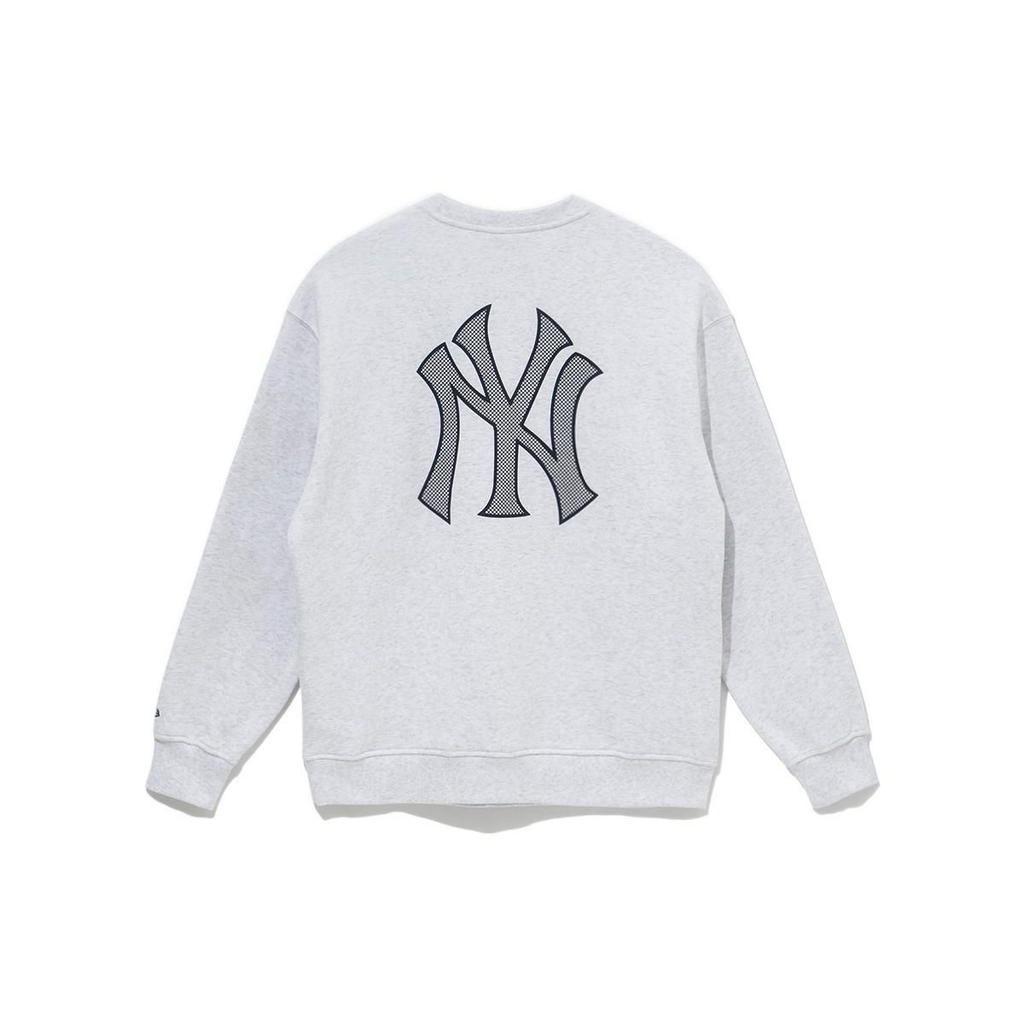New Era FW22 Egyszínű Logóval Hímzett Kerek Nyakú Pulóver Hosszú Ujjú Melegítő Férfi-Női Melegítő Szürke 13338670