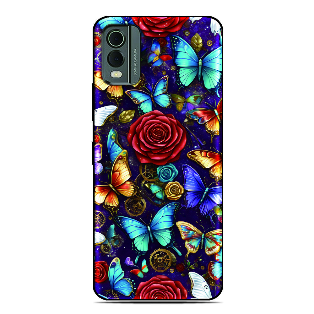 Butterfly Image Phone Case For Oukitel C69 C3 C2 C68 C62 C61 C57s C57 C58 P1 C1 Pro C59 C53 C51 C50 C38 C36 C35 C21 WP50 Cover