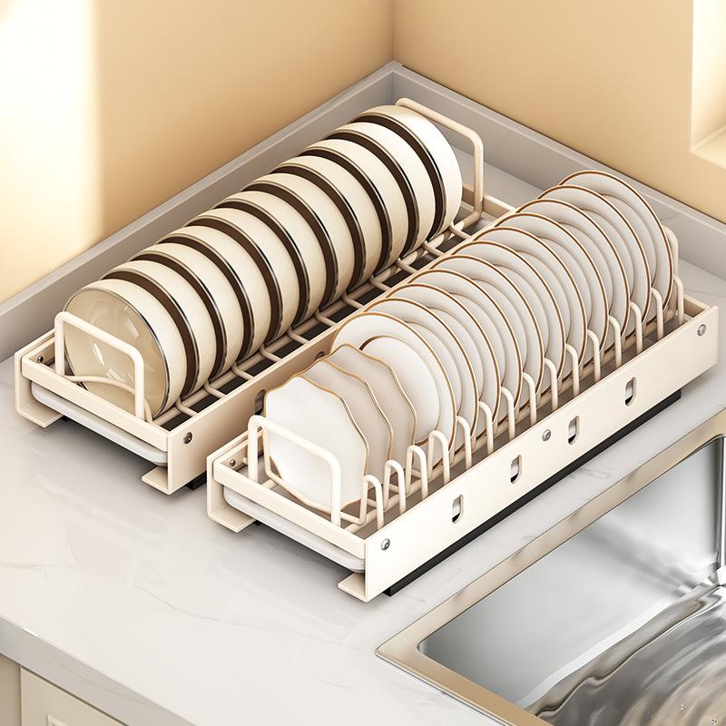 Kitchen Storage Box with Sliding Spice Pantry Shelves Drawer Rail Pull-out Cabinet Storage Rack Kitchen Pull-out Kitchen Tray