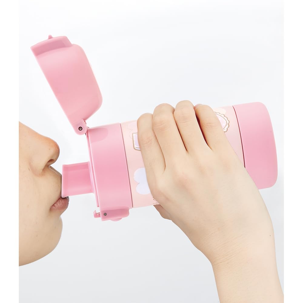 Skater Leichte Wasserflasche, Edelstahl, einlagige Becherflasche für Zimmertemperatur, 350 ml, One Push Direct Drinking, My Melody Sanrio