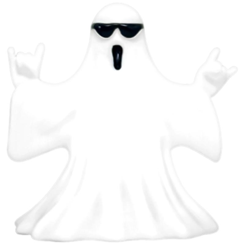 Funny Ghostly Miniature Statue With Sunglasses Pumpkin Collectible Ornament Halloween Home Office Desktop Shelf Decors