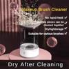 Electric Makeup Brush Cleaner Device Automatic Beauty Tool Cleaning All-in-one Machine White