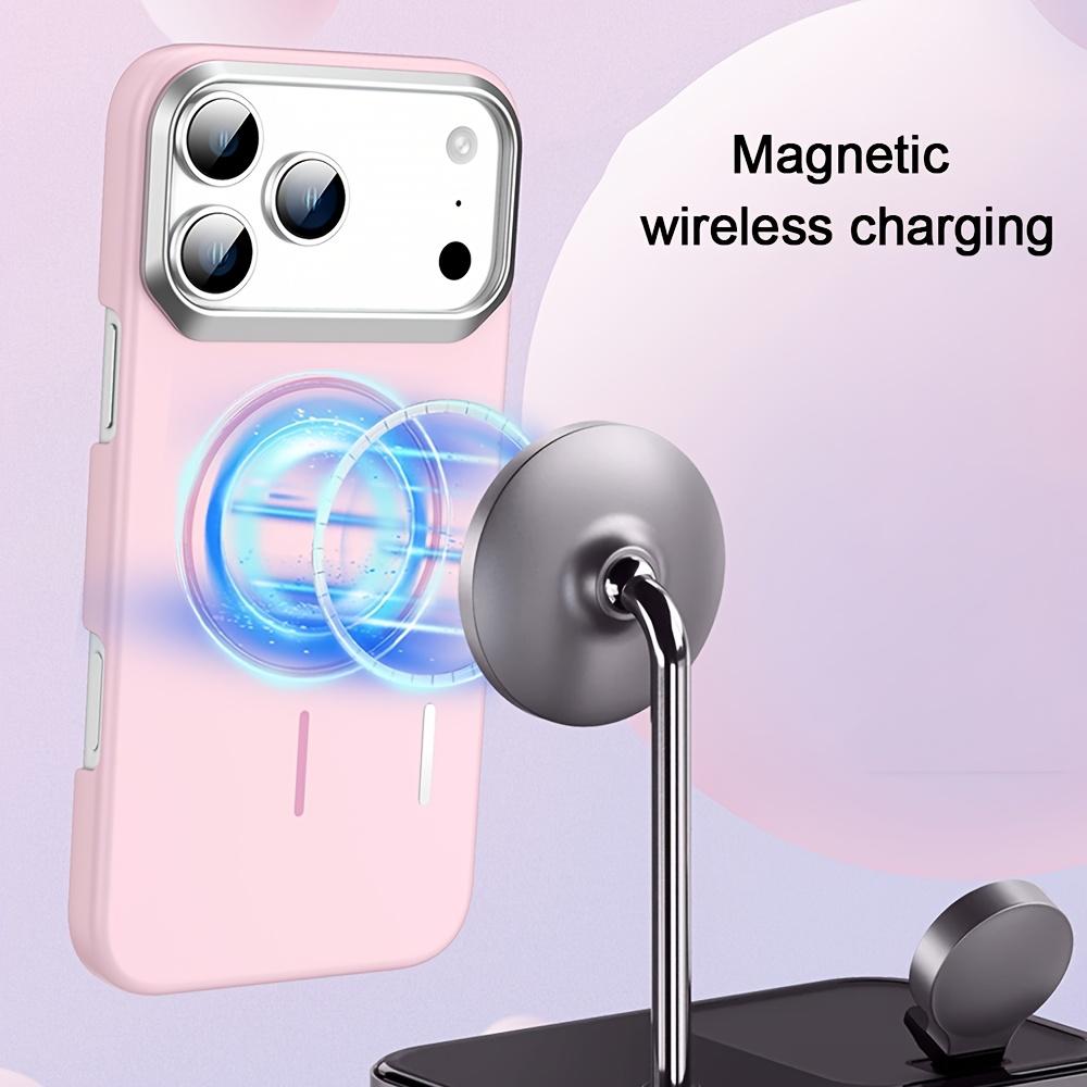 Capa Magnética de Metal para Câmera de Celular para Para Iphone 17 13 14 1Plus 16 16 Pro Max 17Air Carregamento Sem Fio Para Capa