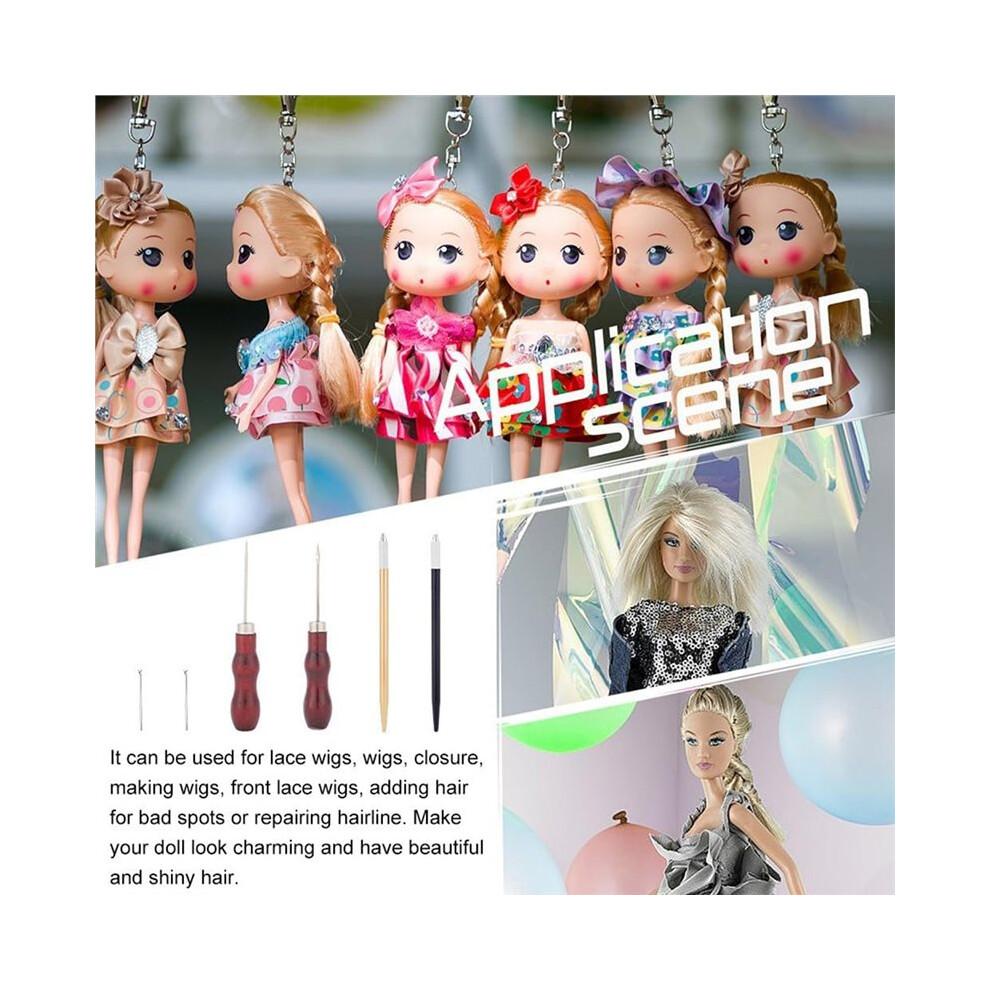 Wurzelwerkzeug-Set für Puppenhaare für DIY-Puppen-Haarstyling und Perückenherstellung