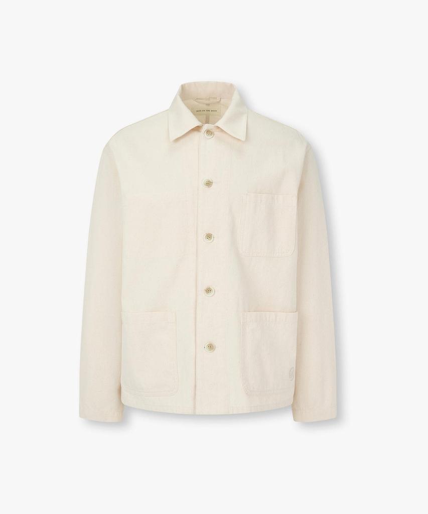 Man On The Boon Cotton Pocket Detail Core Jacket_Ivory 4716109007
