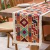 Retro Ethnic Style Table Flag Bohemian Style Edge Cabinet Shoe Cabinets TV Cabinet Dust Cover Cloth Tassel Decorative Fabric Do Not Machine Wash