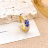 Unique Bohemian Ring Vintage Adjustable Ring Elegant Enamel Dot Open Ring  Stacking Jewelry