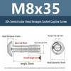 Yigu 304 Stainless Steel Anti-Loosening Hex Socket Captive Screws - M2/M3