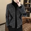 Thick Woolen Men's Coat for Autumn and Winter, Stylish Casual Jacket, Stand-up Collar, High-end Short and Versatile Zipper Shirt