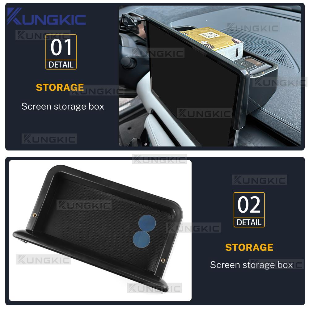 Cutie de depozitare pentru bord pentru VW ID.4 ID4 CROZZ 2022-2026 Tavă ascunsă pentru consola centrală