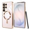 S26Ultra Magnetic For Magsafe Case For Samsung Galaxy S26 S25 Edge S24 S23 FE Ultra Plus S26+ Soft Clear Plating Silicone Shell