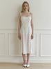 Kinder Baby Bloom Flower Ribbon Dress - White