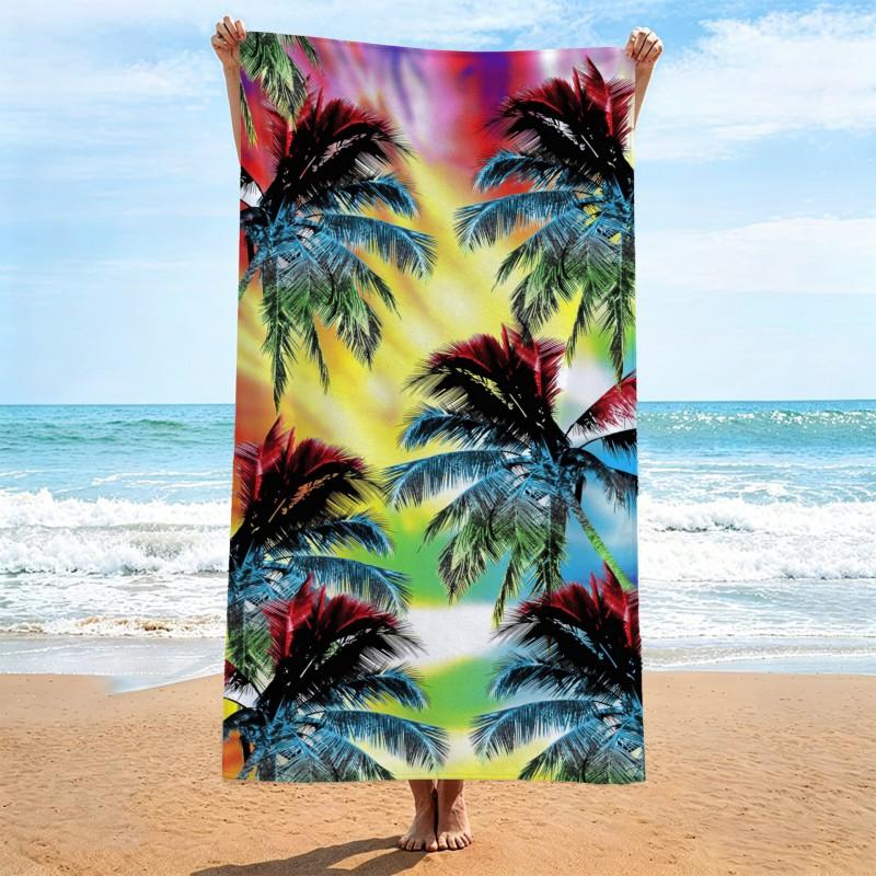 Ultra Absorbent Quick Dry Microfiber Beach Towel With Large Floral Print 70x140cm Portable Bath Pool Travel