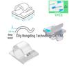 Kabelorganisator für Steckdosenleiste: Nagellose selbstklebende Kabelklemmen & Tragbarer Netzwerkkabelaufroller