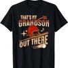 Vintage That's My Grandson Out There Baseball Grandpa T-Shirt