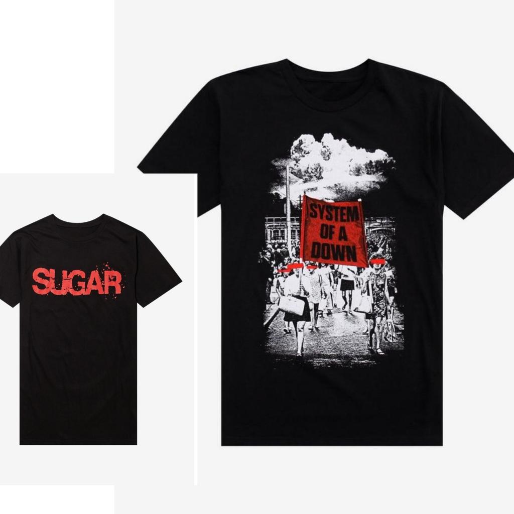 Rare System of A Down Cotton Band Shirt Unisex Summer Short Sleeve Fashion Brand Tee Luxury Casual Vintage