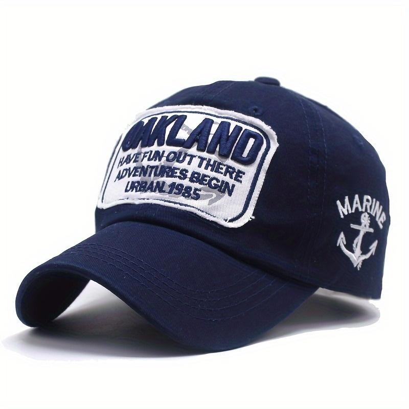 Unisex Washed Cotton Baseball Cap Letter Embroidered Vintage Snapback Hat Men And Women Streetwear Outdoor Sports Hats