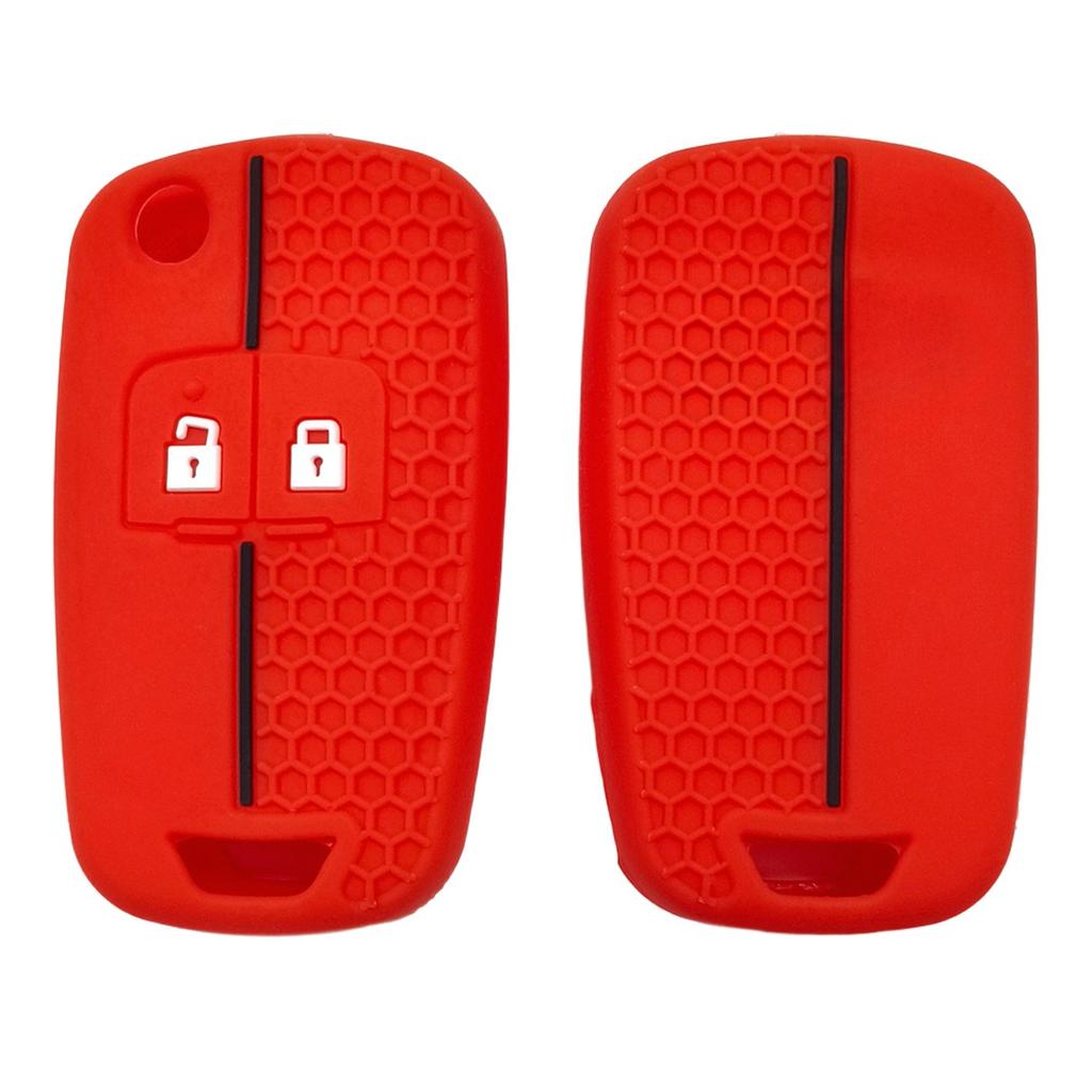 Rubber Car Key Fob Cover Silicone Protector Case for Chevrolet Cruze Aveo Malibu Cruze Spark Sail 2 Buttons Flip Key Accessories