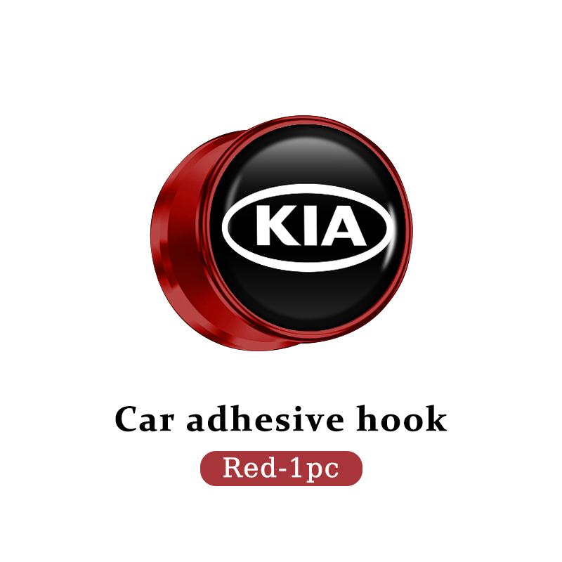 Voor KIA Auto Haken Kleine Kapstok Zelfklevend Plakbare Opbergruimte Auto Accessoires Spectra Sedona Cadenza Proceed Sephia Stonic Carens