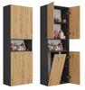 Nel 1K/DK ANTHRACITE ARTISAN Badezimmer-Standregal