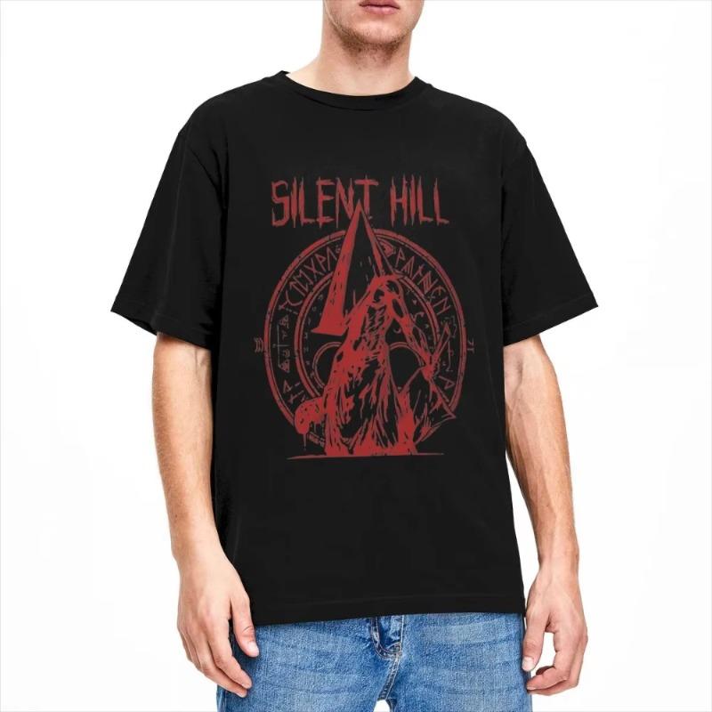 Funny Pyramid Head The Order Silent Hill Printed T Shirt Men's Women Pure Cotton Tees Shirt Classic Oversized Male Clothing