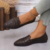 Fashion Women's Flats Casual Pointed Toe Single Shoes Female 2025 Spring Summer New Slip-on Flat Breathable Shallow Shoes Zapatos Mujer