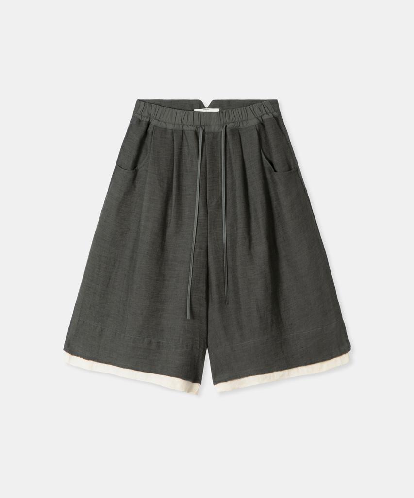 Diaendeukweseucheon Linen Blend Half Pants / Khaki