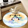 Unicorn Fantasy Chair Mat - Round Carpet for Home Decor, Office Use, Gift Idea, Fits Various Rooms0470b