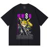 230 g/m² 100 % Baumwolle Kaiju No 8 V14 Kikoru Print Unisex Schweres Baumwoll-T-Shirt