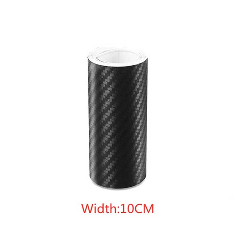 3D Carbon Fiber Car Sticker DIY Paste Protector Strip Car Door Sill Side Mirror Anti Scratch Tape Waterproof Protect Film