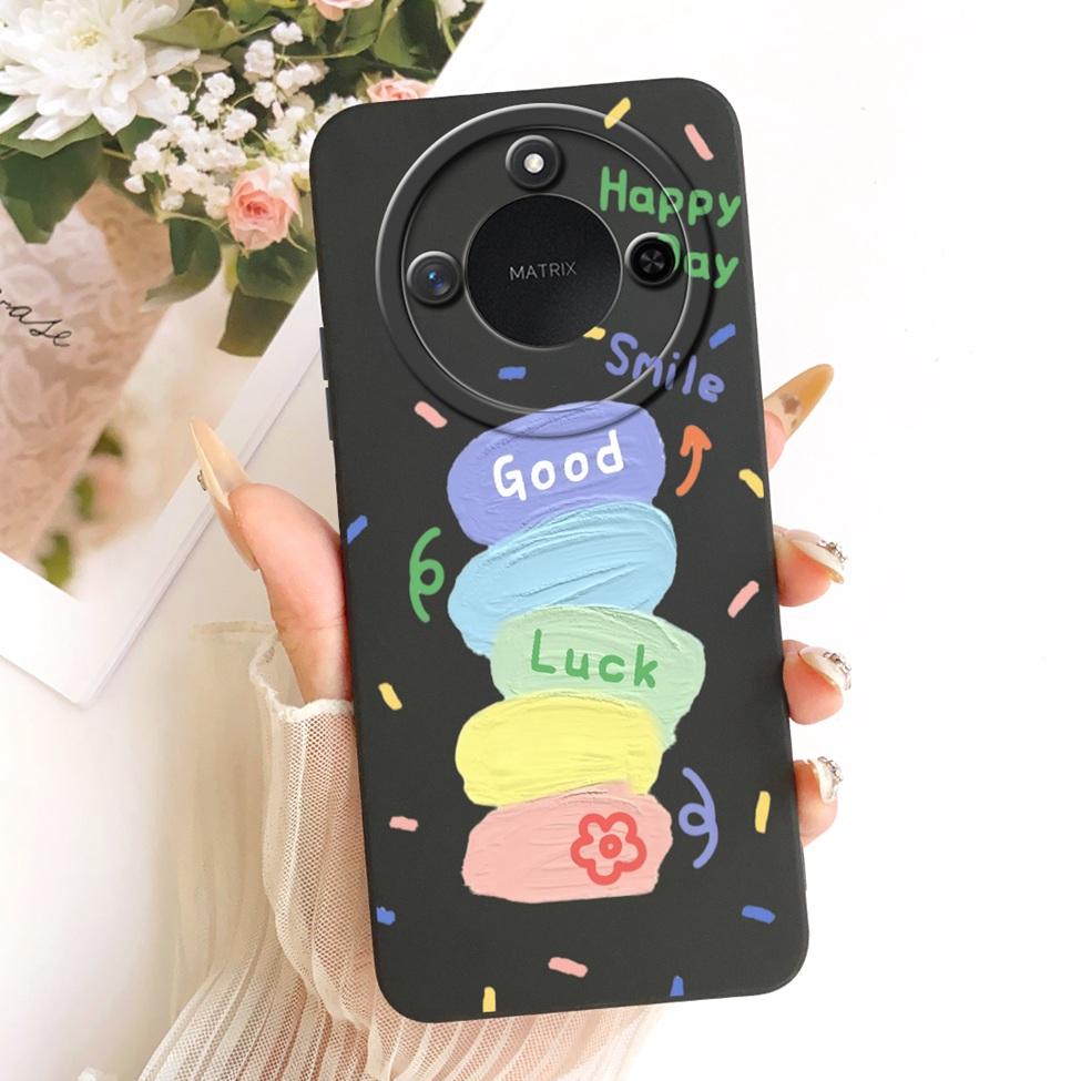 6.8'' For Honor X9c Smart Case Silicone Fashion Luxury Cute Cartoon Painted Cover For Honor X9c Smart Funda