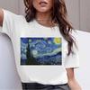 Maglietta da Donna Arte Olio Van Gogh Harajuku Ullzang Maglietta Divertente Stampa Estetica Grunge