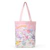 Tote Bag Is the Exciting Sanrio Characters Cotton 561649 (Everyone Star! Design)