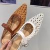 Fashion Breathable Mesh Ballet Flats2025Women's Summer New Pointy Comfortable Breathable Sandals Women's Openwork Designer Women's Shoes