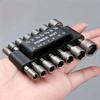 14-teiliges magnetisches Sechskant-Steckschlüssel-Set mit verlängertem Adapter, polierter Stahl-Mutternschrauber.