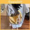 Nylon Messenger Bag For Women With Zipper Closure And Inner Pocket For Daily Use
