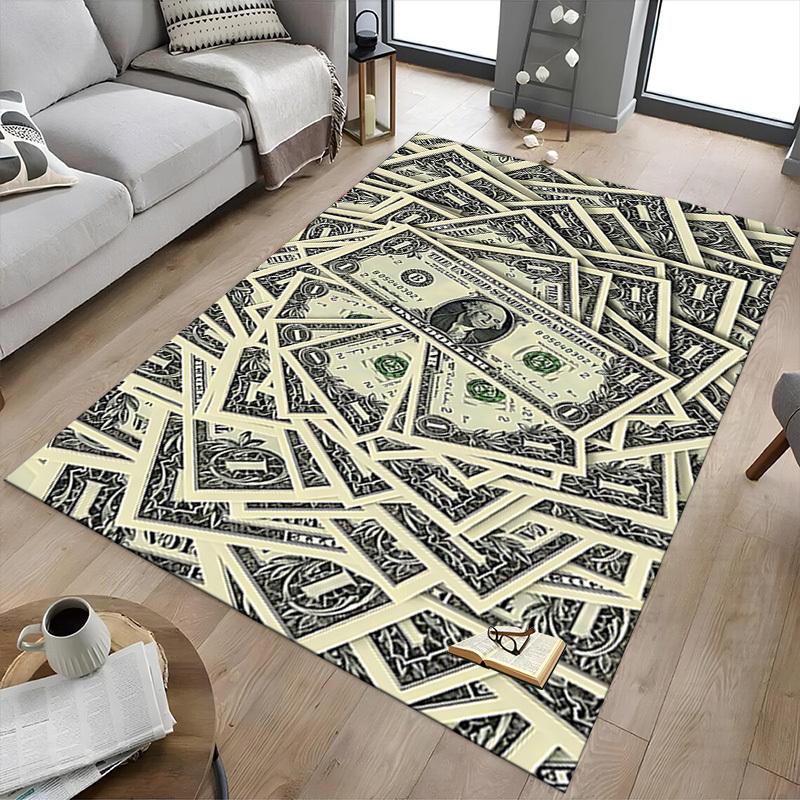 1 Stück Dollar-Banknote Extra Groß Rutschfester Boden Teppich, Büro, Familie, Schlafzimmer Großer Bereich Teppich Innen Teppiche, Lebendige Farben