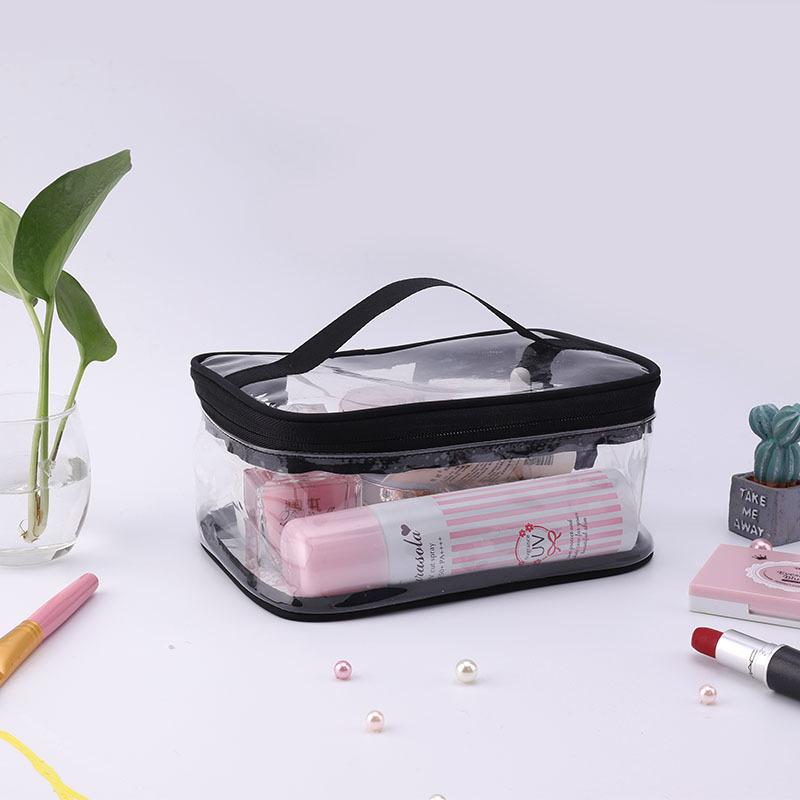 Thickened Cosmetic Bag Transparent Portable Travel Pvc Toilet Bag Storage Bag Toiletries Storage Bag Travel Storage